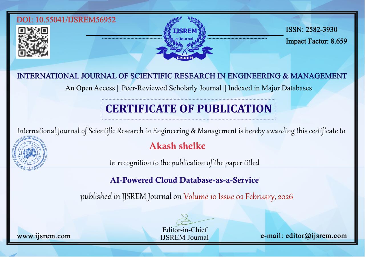 Cloud-Based DBaaS Platform Research